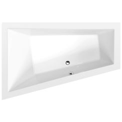 Polysan Triangl vasca da bagno angolare 180x120 cm sinistra bianco 19611