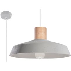 Sollux Lighting Afra lampada sospesa 1x60 W grigio/cenere SL.0282