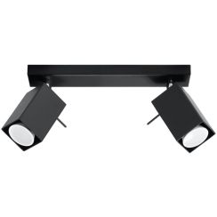 Sollux Lighting Merida lampada da soffitto 2x40 W nero SL.0100