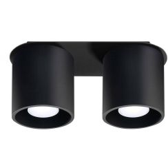Sollux Lighting Orbis lampada da soffitto 2x40 W nero SL.0054