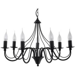 Sollux Lighting Minerwa lampada sospesa x40 W nero SL.0219