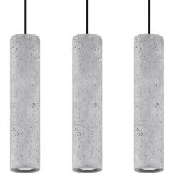 Sollux Lighting Luvo lampada sospesa 3x40 W grigio/cenere SL.0655