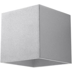 Sollux Lighting Quad lampada da parete 1x40 W grigio SL.0058