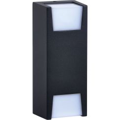 Kaja Slot lampada da parete per esterni 2x60 W bianco-nero K-8145