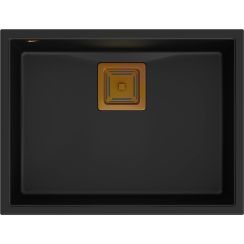 Quadron David vasca sottopiano 55x42 cm nero HQD5542U7-C1