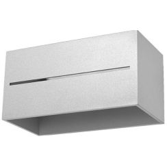 Sollux Lighting Lobo Maxi lampada da parete 2x40 W grigio SL.0529