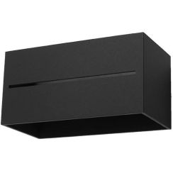 Sollux Lighting Lobo Maxi lampada da parete 2x40 W nero SL.0530