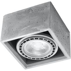 Sollux Lighting Quatro lampada da soffitto 1x40 W grigio SL.0883