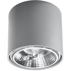 Sollux Lighting Tiube lampada da soffitto 1x40 W grigio SL.0696