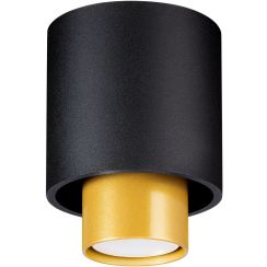 Sollux Lighting Nesi lampada da soffitto 1x40 W nero-oro SL.0982