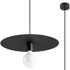 Sollux Lighting Flavio lampada sospesa 1x60 W nero SL.0853