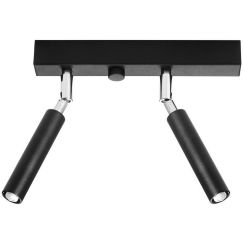 Sollux Lighting Eyetech lampada da soffitto 2x40 W nero SL.0898