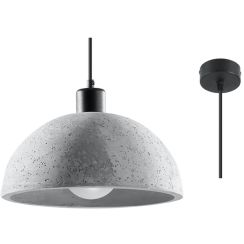 Sollux Lighting Pablito lampada sospesa 1x60 W nero-grigio/cenere SL.0847