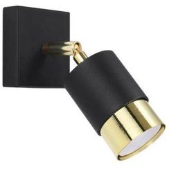 Sollux Lighting Nero lampada da parete 1x40 W nero-oro SL.1069