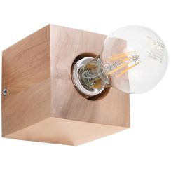 Sollux Lighting Ariz lampada da parete 1x60 W legno SL.0676