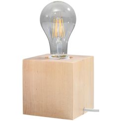 Sollux Lighting Ariz lampada da scrivania 1x60 W legno SL.0677