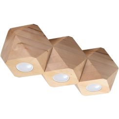 Sollux Lighting Woody lampada da soffitto 3x40 W legno SL.1010