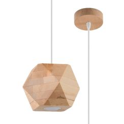 Sollux Lighting Woody lampada sospesa 1x40 W legno SL.1011
