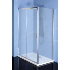 Polysan Easy Line parete doccia 90 cm cromo lucida/vetro opaco EL3338