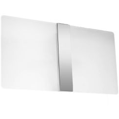 Sollux Lighting Azalia lampada da parete 2x40 W bianco-cromo SL.1006