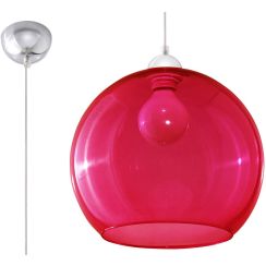 Sollux Lighting Ball lampada sospesa 1x60 W rosso SL.0253