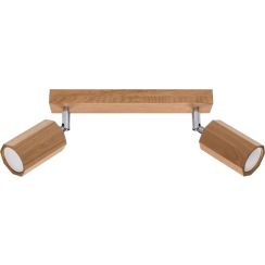 Sollux Lighting Zeke lampada da soffitto 2x40 W legno SL.1029
