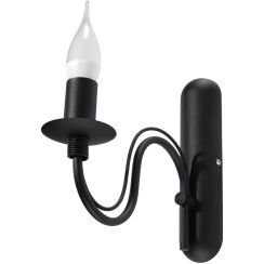 Sollux Lighting Minerwa lampada da parete 1x40 W nero SL.0220
