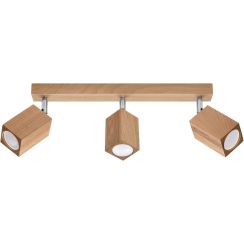 Sollux Lighting Keke lampada da soffitto 3x40 W legno SL.1037