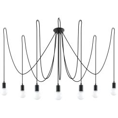 Sollux Lighting Edison lampada sospesa x60 W nero SL.0372