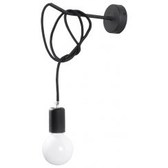 Sollux Lighting Edison lampada da parete 1x60 W nero SL.0373