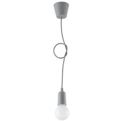 Sollux Lighting Diego lampada sospesa 1x60 W grigio/cenere SL.0575