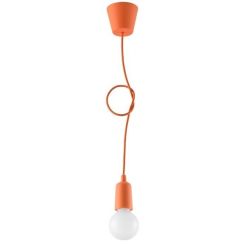 Sollux Lighting Diego lampada sospesa 1x60 W arancione SL.0584