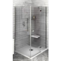 Polysan Fortis Line porta doccia 110 cm a battente cromo lucida/vetro trasparente FL1011R