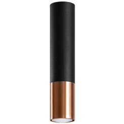 Sollux Lighting Loopez lampada da soffitto 1x40 W nero-rame SL.0945