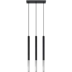 Sollux Lighting Mozaica lampada sospesa 3x40 W nero-cromo SL.0886