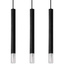 Sollux Lighting Wezyr lampada sospesa 3x40 W nero SL.0962