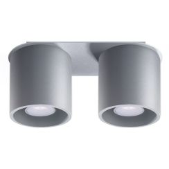 Sollux Lighting Orbis lampada da soffitto 2x40 W grigio SL.0055