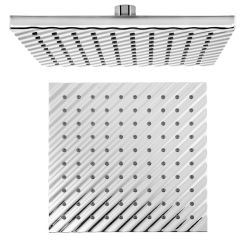 Aqualine soffione doccia 20x20 cm quadrata cromo SC154