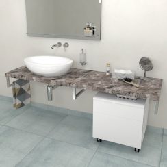 Sapho Avice piano 130x49.5 cm grigio AV1310