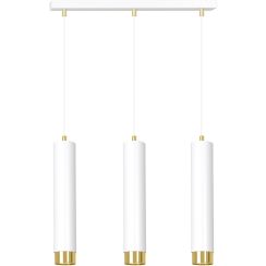 Emibig Kibo lampada sospesa 3x8 W bianco-oro 642/3