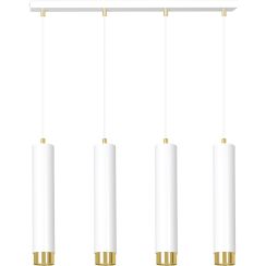 Emibig Kibo lampada sospesa 4x8 W bianco-oro 642/4