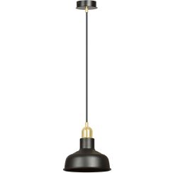 Emibig Ibor lampada sospesa 1x15 W nero-oro 1042/1