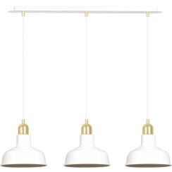 Emibig Ibor lampada sospesa 3x15 W bianco-oro 1043/3