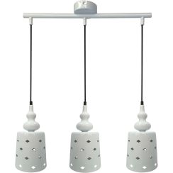 Candellux Hamp lampada sospesa 3x60 W bianco 33-51943