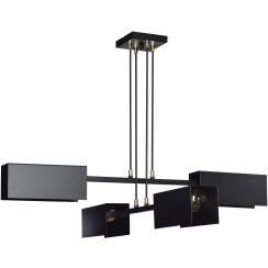 Emibig Tolos lampada sospesa 4x15 W nero 633/4
