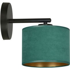 Emibig Hilde lampada da parete 1x15 W nero-verde-oro 1051/K1