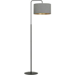 Emibig Hilde lampada da terra 1x15 W nero-oro -grigio 1050/LP1