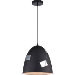 Candellux Patch lampada sospesa 1x60 W nero-cromo 31-43184