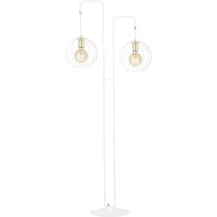 Emibig Albio lampada da terra 2x15 W bianco-oro 145/LP2