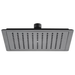 Laveo Luke soffione doccia 22x22 cm quadrata nero NLK7DAD